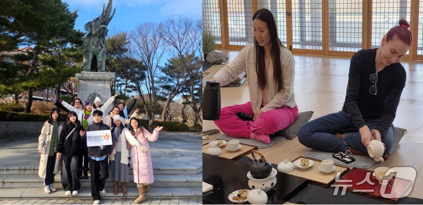  20일 동국대 WISE 캠퍼스는 최근 브라질 상파울루 한류문화원에서 추천된 10명의 브라질 유학생들을 대상으로 한국 불교문화 콘텐츠가 융합된 한국 불교문화 체험 프로그램을 실시했다고 밝혔다. (동국대WISE 캠퍼스제공, 재판매 및 DB금지) 2026.1.20/뉴스1