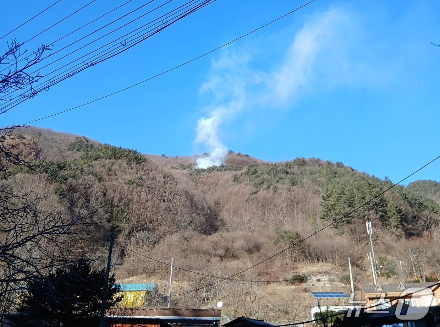영동군 용화면 자계리 산불 현장.(충북소방본부 제공. 재판매 및 DB금지)/뉴스1