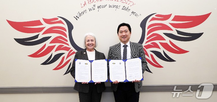 22일 경북 포항선린대학교가 미국 라로쉬대학교에서 글로벌 인재 양성을 위한 학술교류협정을 체결했다. (포항선린대하교 제공, 재판매 및 DB금지) 2026.1.22/뉴스1