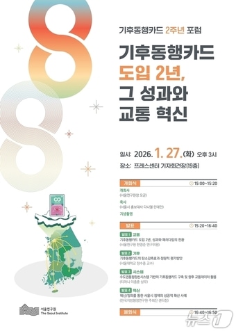 '기후동행카드 2주년 포럼' 포스터.(서울시 제공)