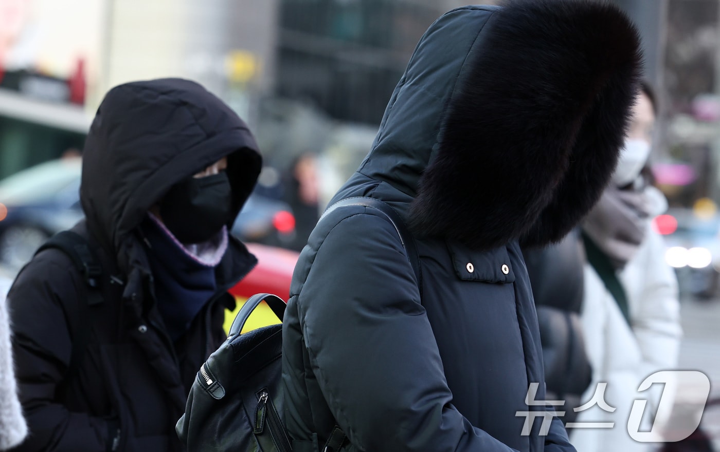 연일 한파가 이어지는 가운데 서울 종로구 세종대로사거리에서 두터운 옷차림을 한 시민들이 발걸음을 서두르고 있다.(자료사진)/뉴스1 DB