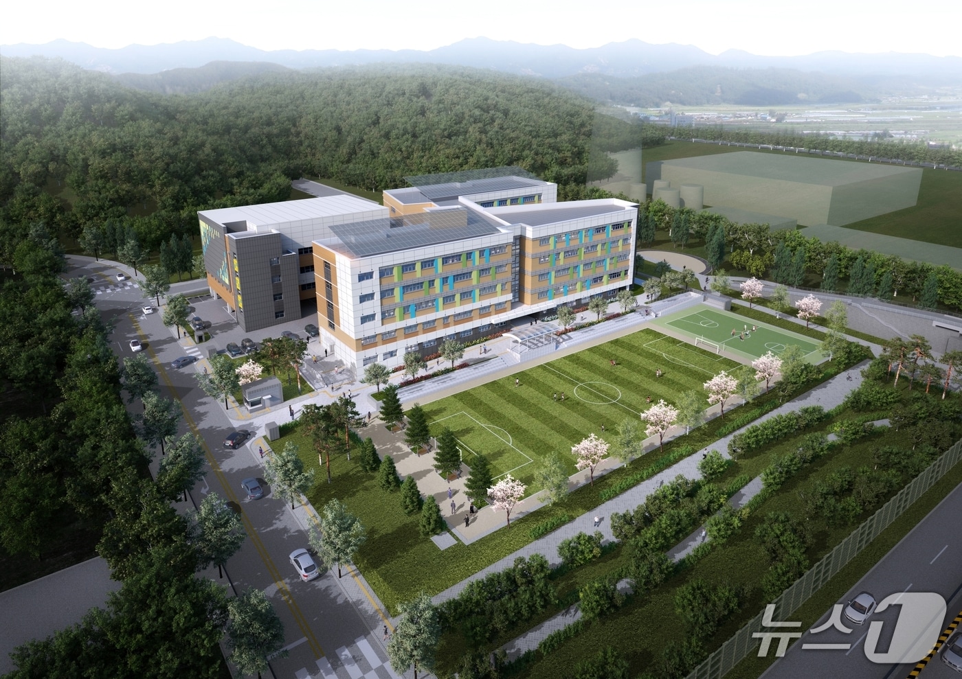 대전 원신흥중학교 교실증축 조감도(대전시교육청 제공) /뉴스1