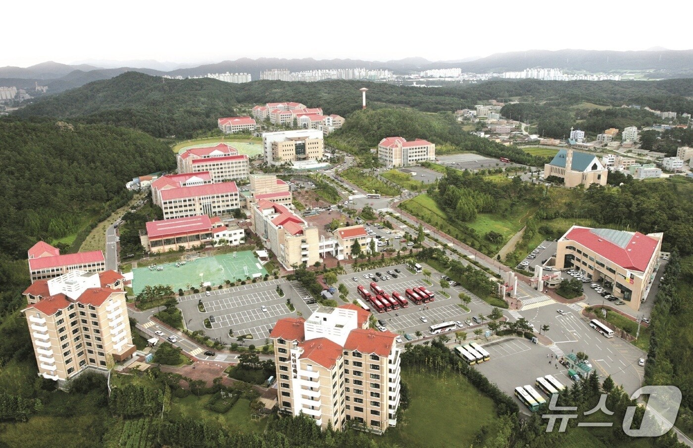 목원대학교 전경  