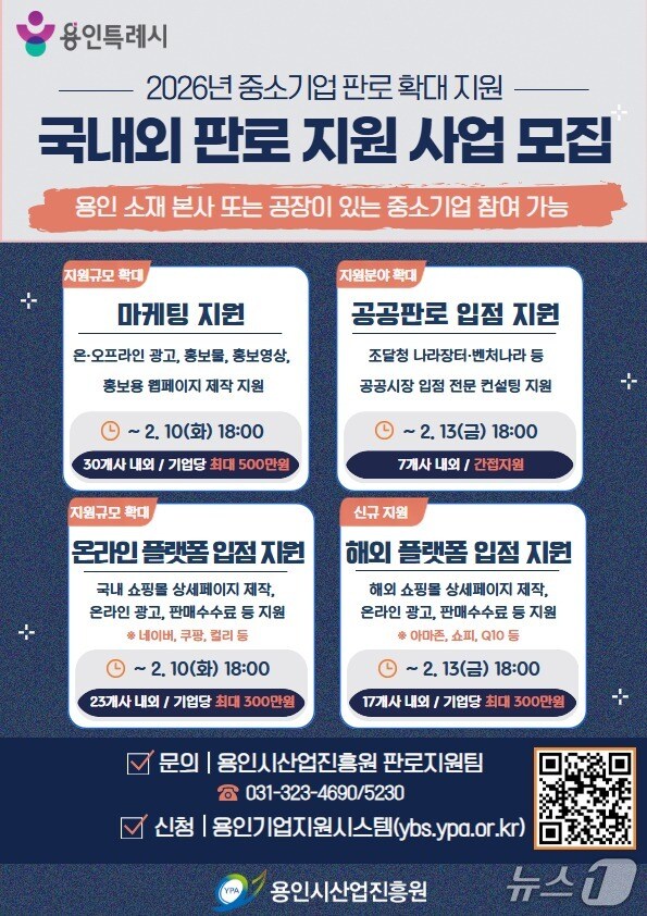 "내수·수출 한 번에" 용인시산업진흥원, 77개 중소기업에 판로지원 - 뉴스 썸네일 이미지