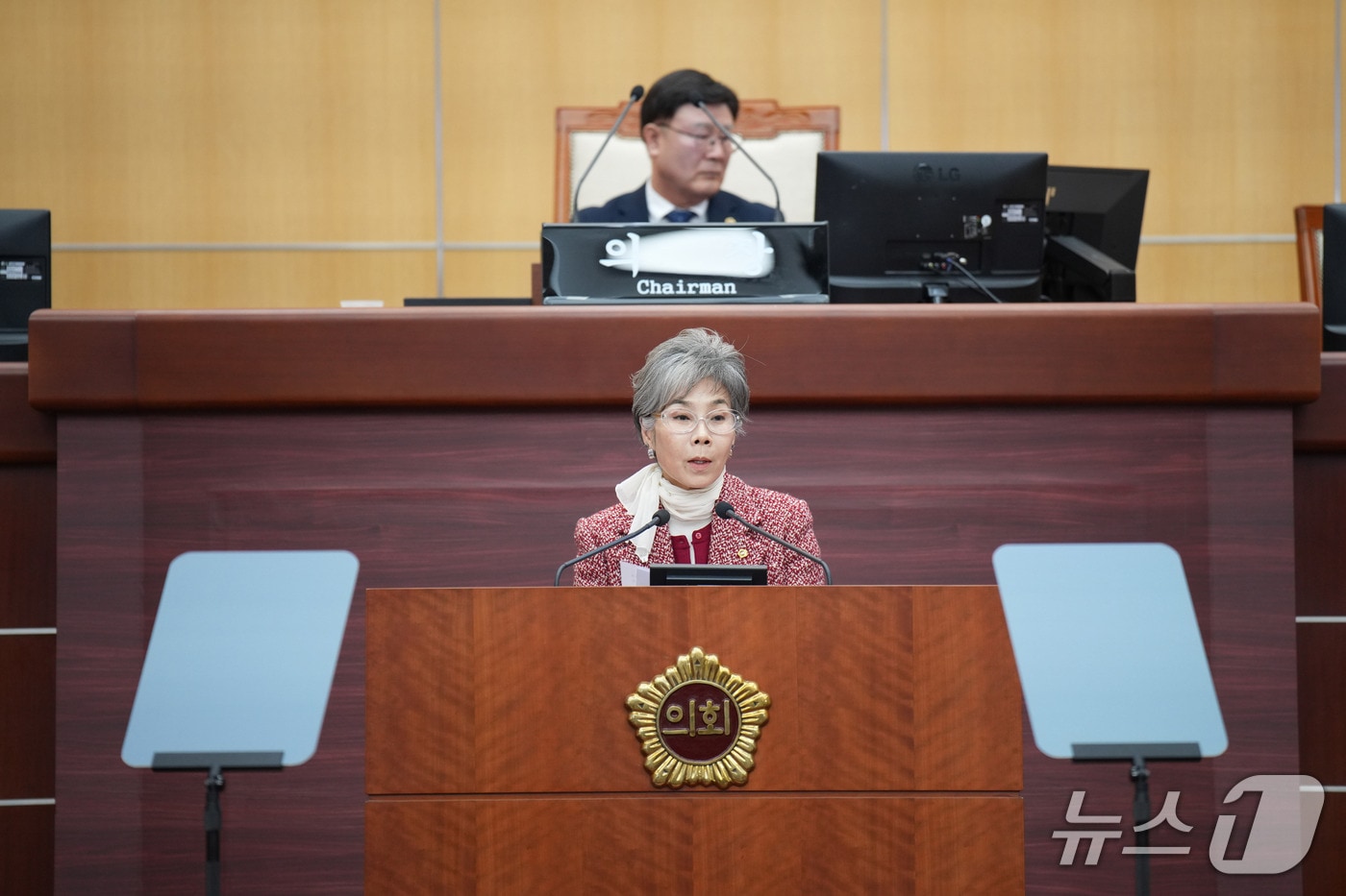26일 김이재 전북도의원이 임시회에서 5분 발언을 하고 있다.(의회제공, 재판매 및 DB금지)2026.1.26/뉴스1