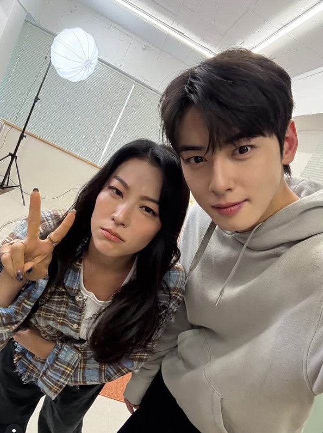 아덴 조와 차은우(아덴 조 SNS)