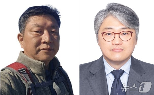 변진웅 동구 지역위원장(왼쪽)과 박용찬 해운대구 지역위원장 (조국혁신당 부산시당 제공. 재판매 및 DB금지)