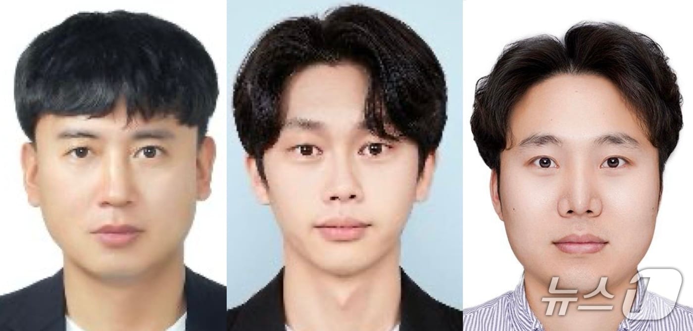 왼쪽부터 UNIST 노바투스대학원 김민구, 오원석, 황보현 학생.(UNIST 제공. 재판매 및 DB금지)/뉴스1