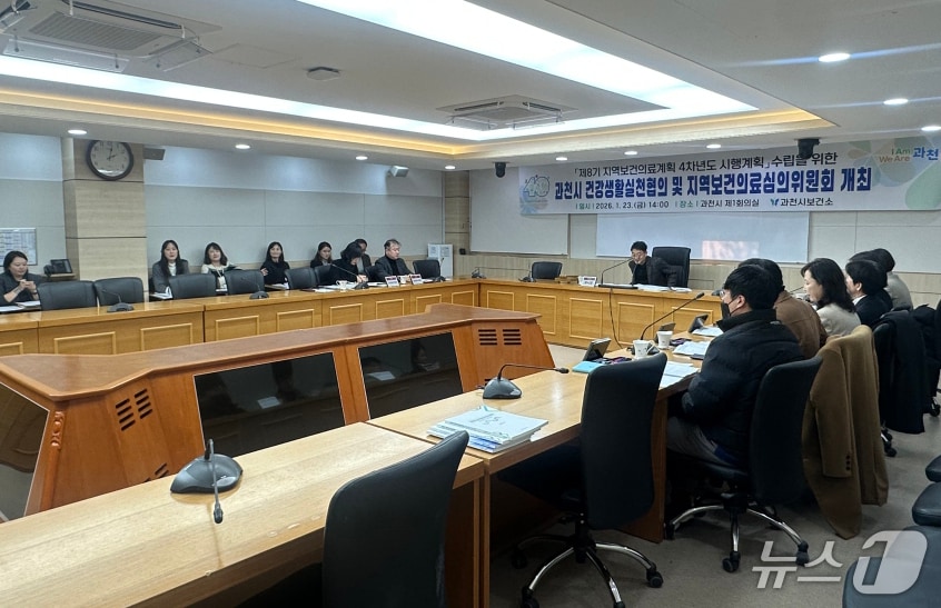 제8기 지역보건의료계획 4차년도 시행계획 심의 회의.(과천시 제공)