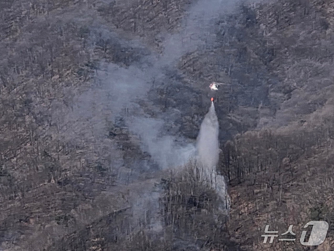 강원 홍천 남면 화전리 산불 현장.(강원도 제공, 재판매 및 DB금지)