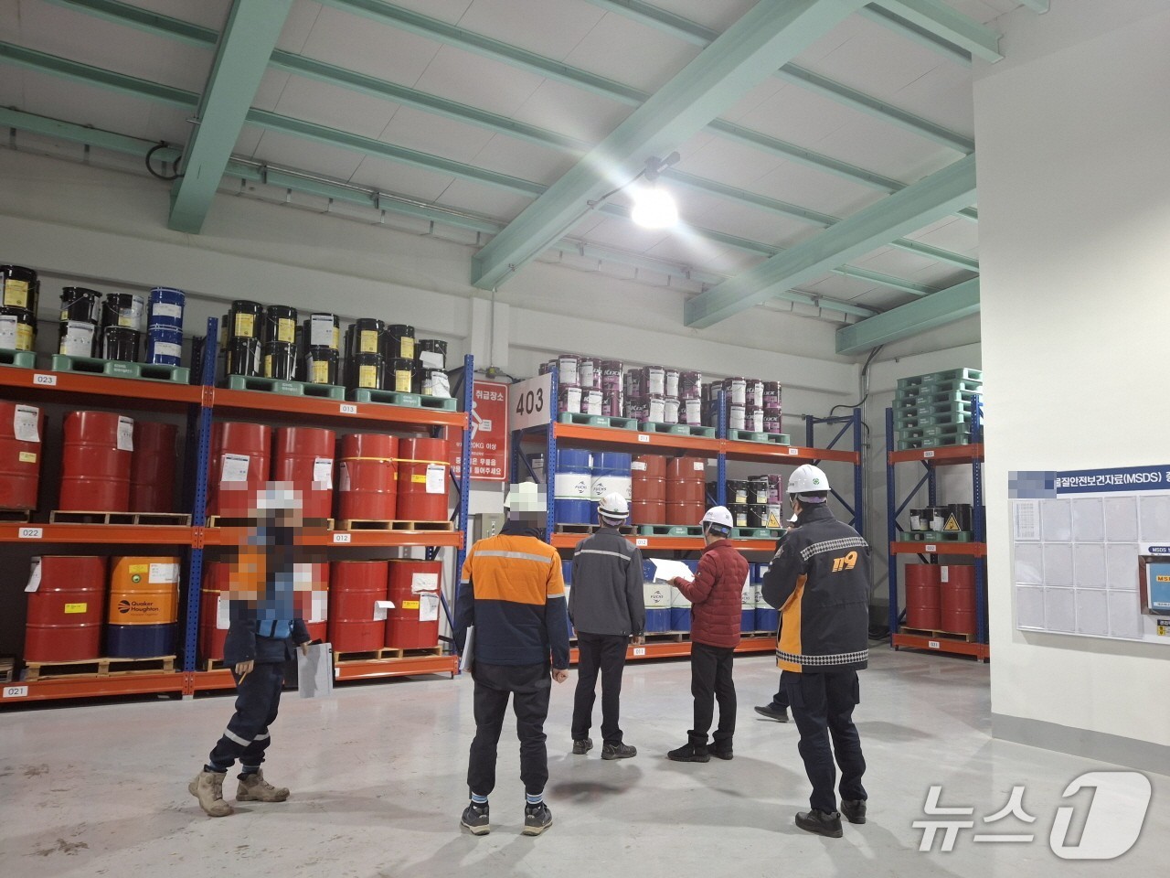 강원특별자치도 소방본부, 겨울철 공장시설 화재예방 점검 현장.(도소방본부 제공, 재판매 및 DB금지)