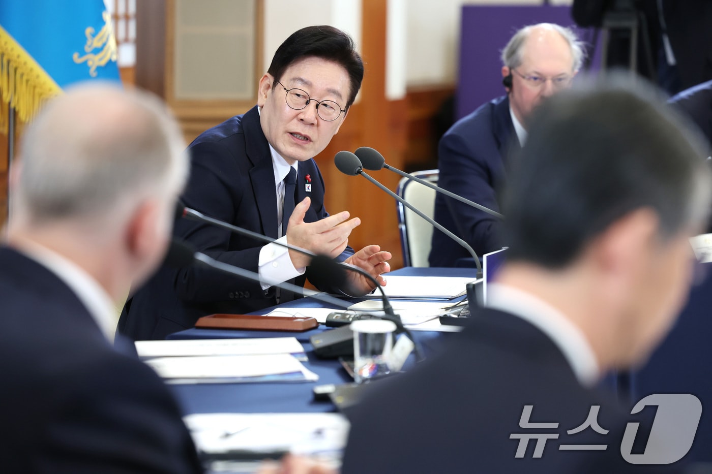 이재명 대통령이 28일 청와대에서 열린 외국인 투자 기업 간담회에서 발언을 하고 있다. 2026.1.28/뉴스1 ⓒ News1 이재명 기자