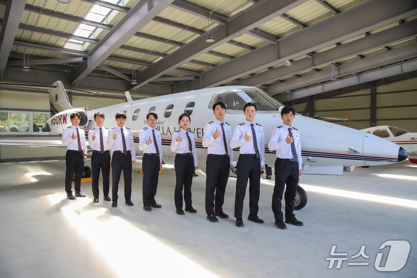 신라대 항공운항학과 학생들. (신라대 제공. 재판매 및 DB 금지)