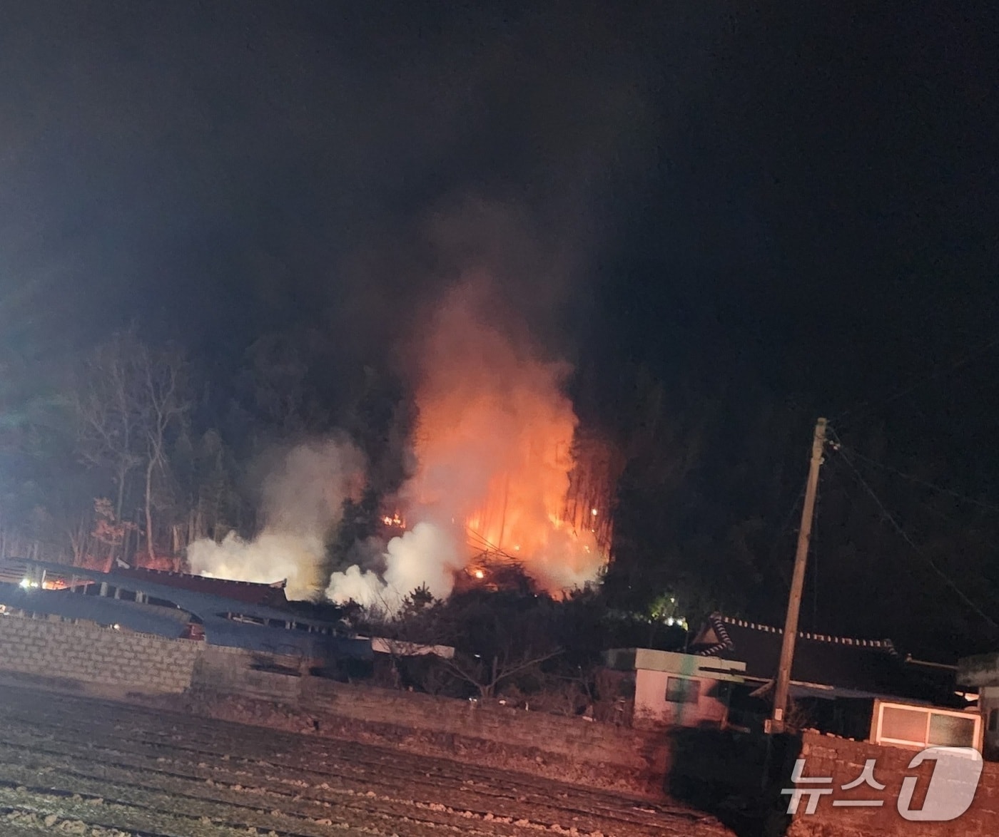 합천 산불 현장(산림청 제공. 재판매 및 DB금지). 2026.1.29