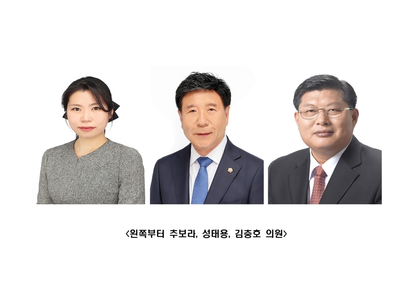 갑질 예방 등 조례안을 대표 발의한 추보라, 성태용, 김충호 의원.(보령시의회 제공. 재판매 및 DB금지)/뉴스1