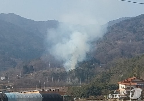 하동 산불 현장(산림청 제공. 재판매 및 DB금지). 2026.1.29