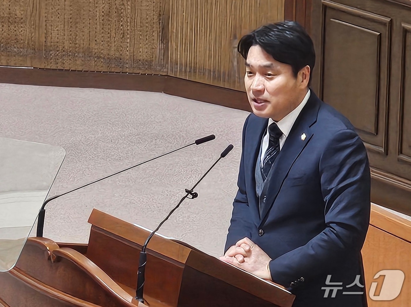 신현국 진주시의원이 29일 본회장에서 발언을 하고 있다. 2026.1.29/뉴스1 한송학기자