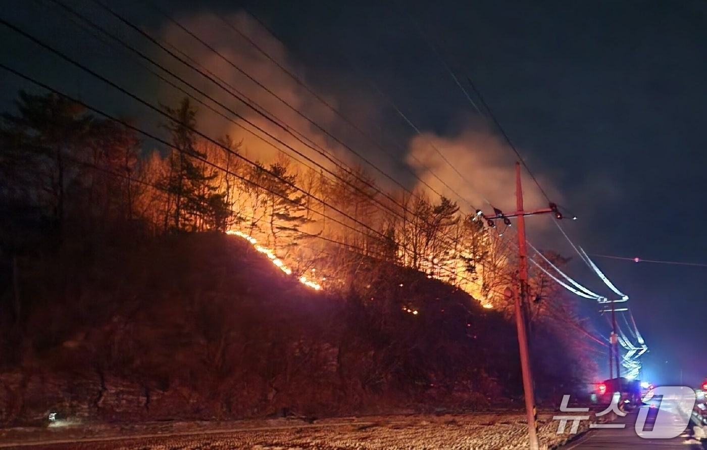 사천 산불 현장(산림청 제공. 재판매 및 DB금지).