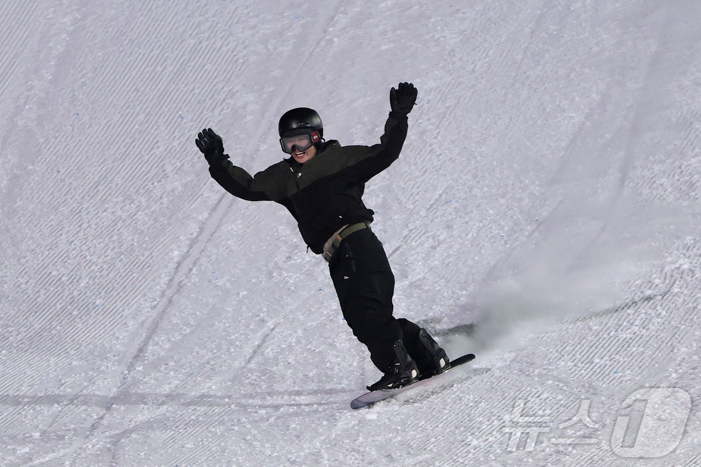 스노보드 타는 장면.2026.01.24.<자료사진> ⓒ AFP=뉴스1