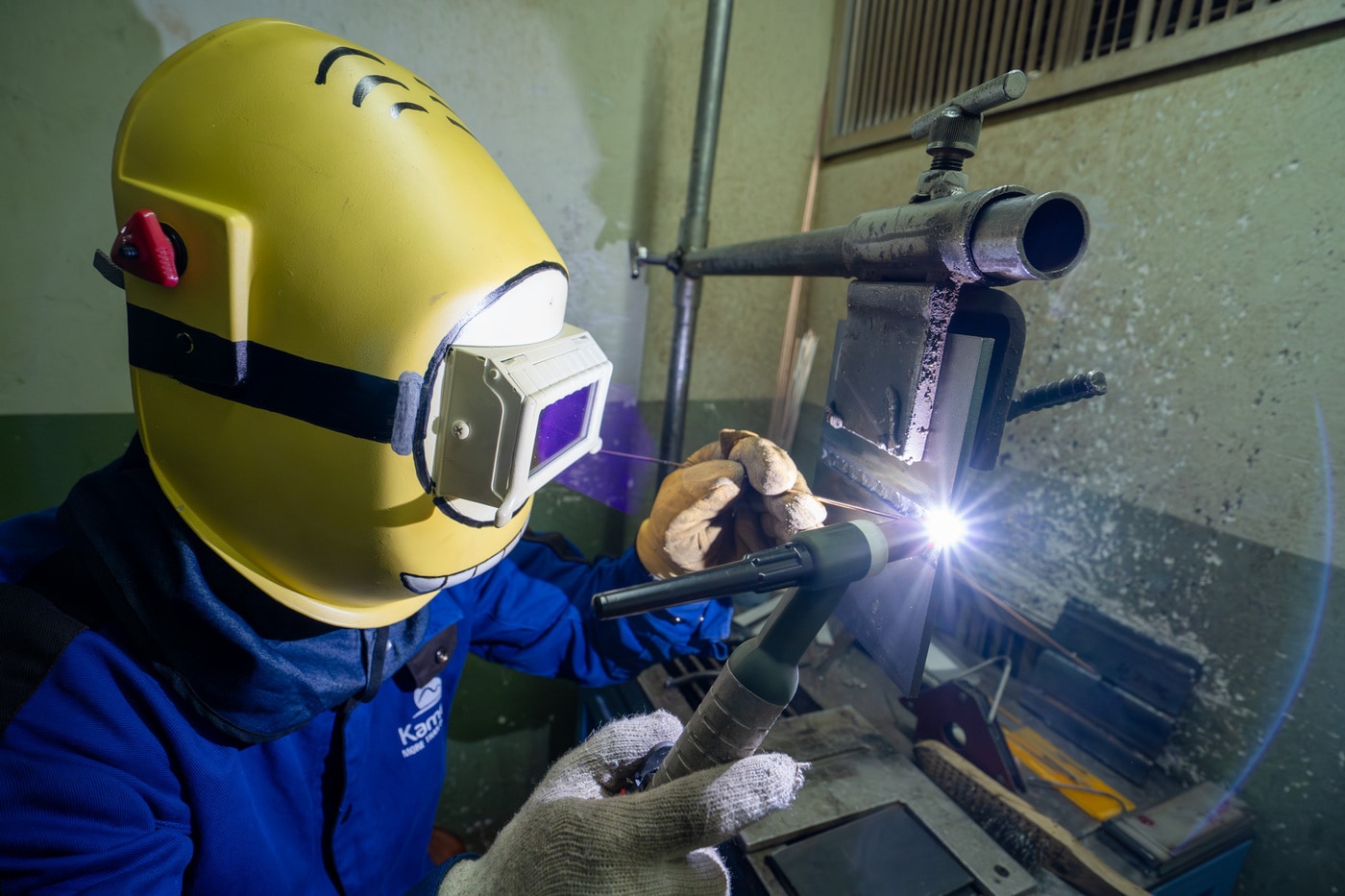 서울시 기술교육원에서 훈련생이 특수용접 실습을 진행하고 있다.(서울시 제공)