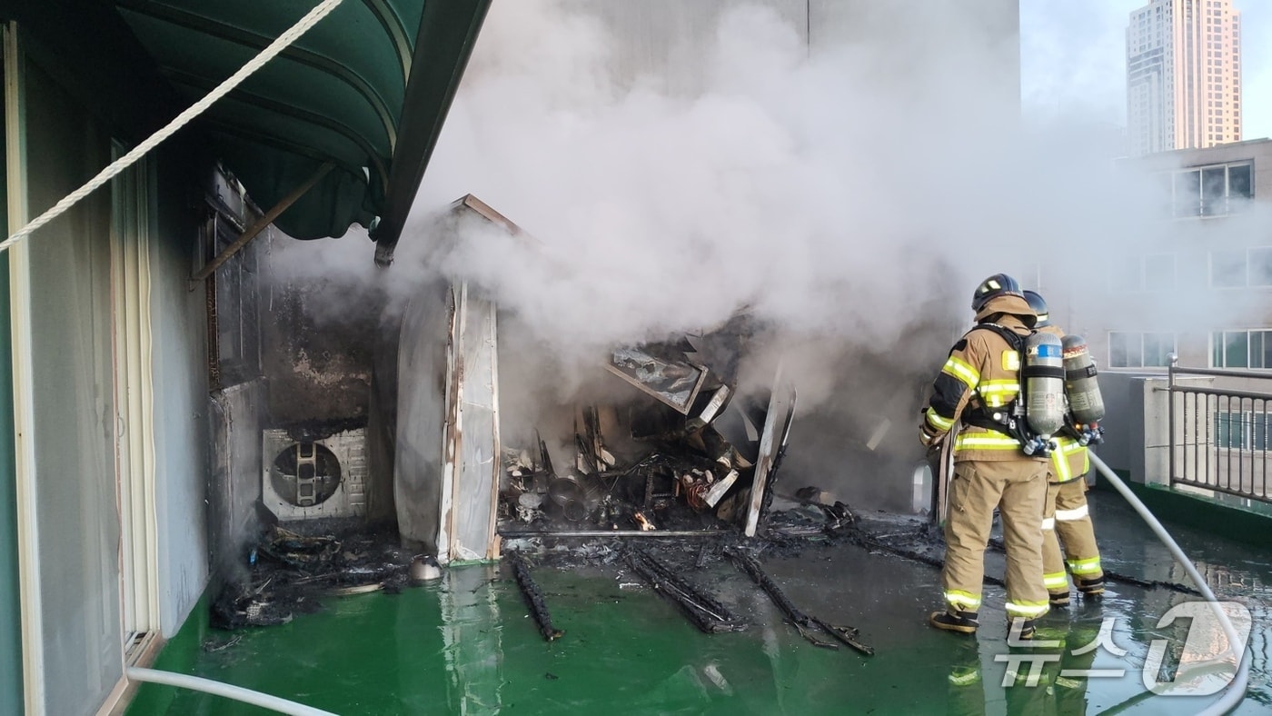 화재 현장. (울산소방본부 제공. 재판매 및 DB금지)/뉴스1