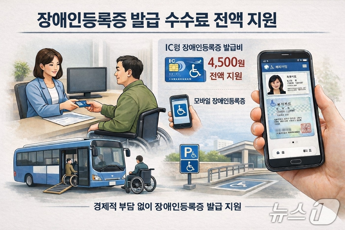 6일  경북 경주시가 장애인들의 경제벅 부담을 완화히기 위해 장애인등록증 발급 수수료와 본인부담금을 전약 지원한다고 밝혔다.(경주시제공, 재판매 및 DB금지) 20261.6/뉴스1