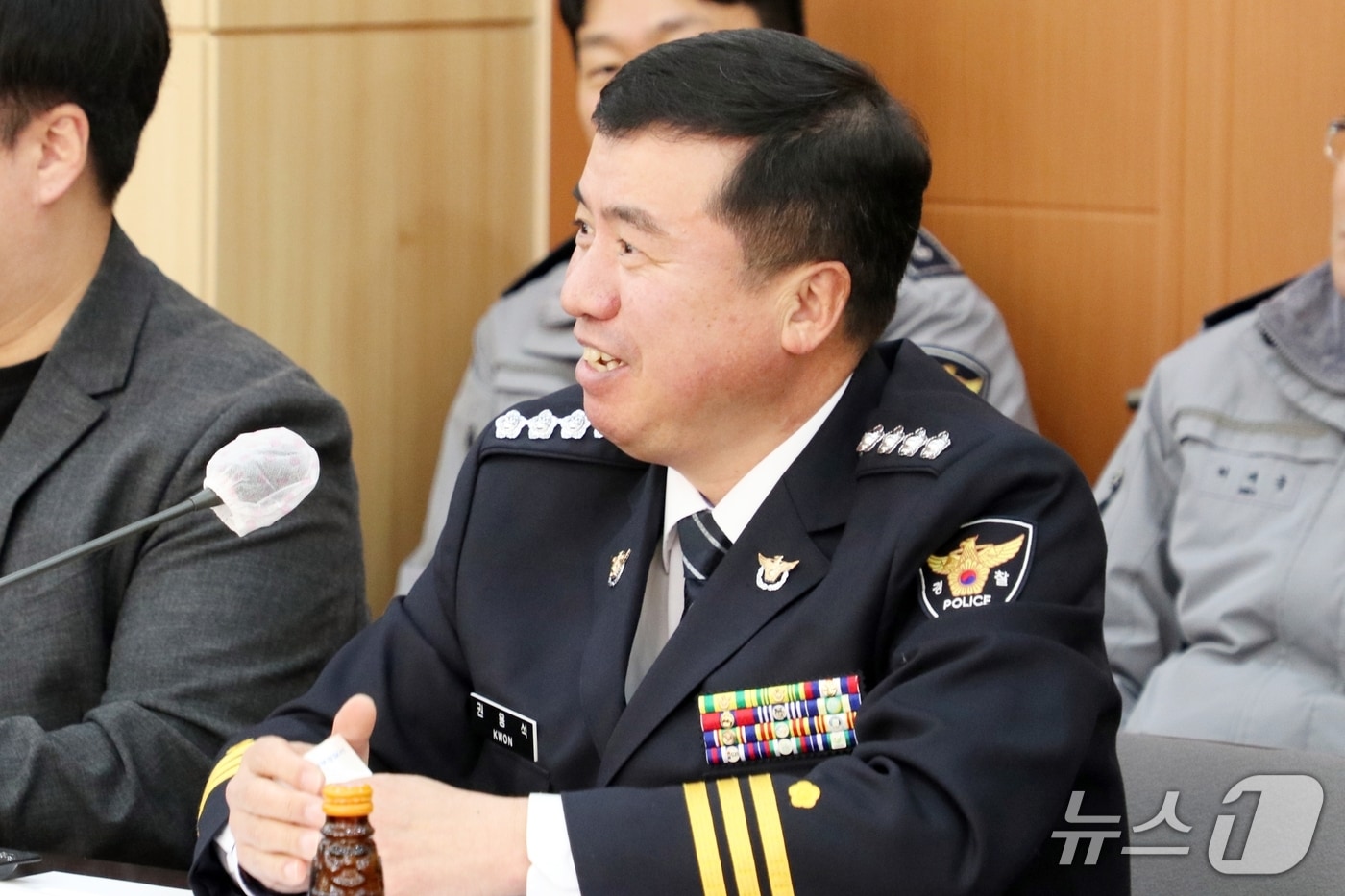 6일 기자간담회 중인 권용석 신임 제주동부경찰서장.(제주동부경찰서 제공. 재판매 및 DB 금지)