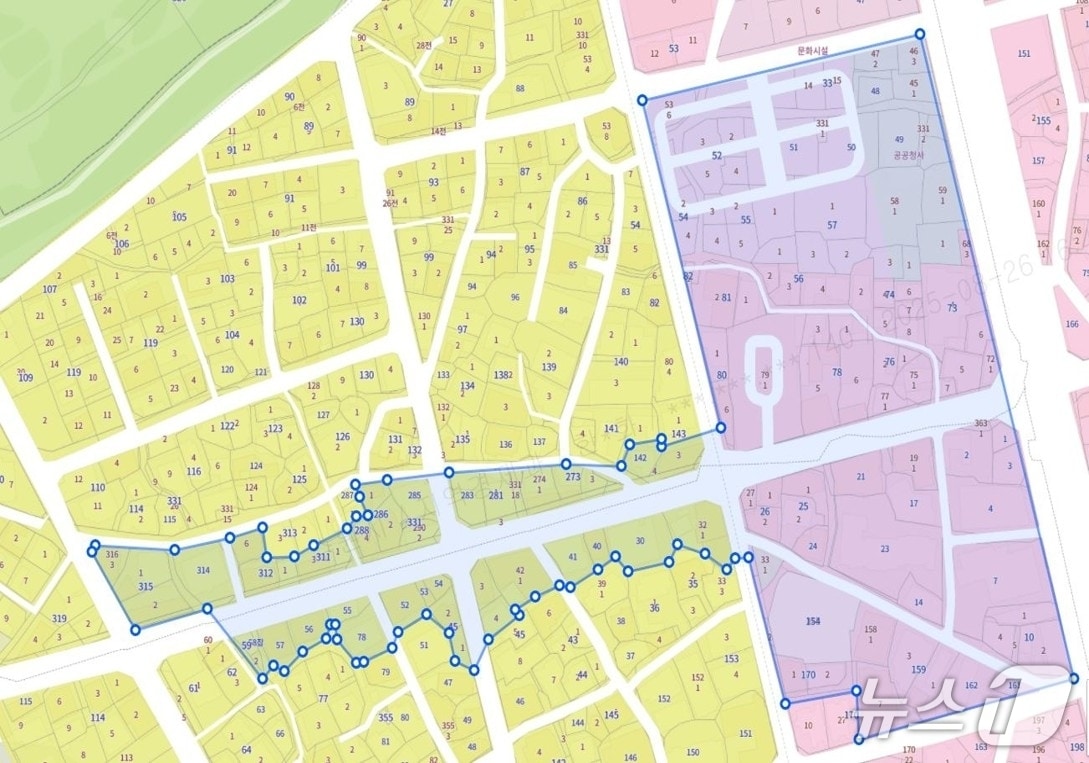 경기 수원시 행리단길 일원 지역상생구역 구역도. (수원시 제공. 재판매 및 DB 금지) 2026.1.7/뉴스1