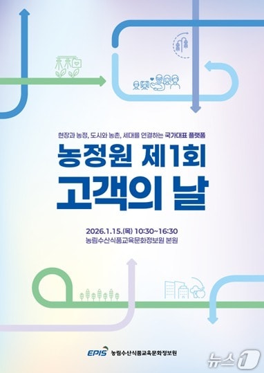 농정원 1회 고객의 날 행사 포스터. (농정원 제공)