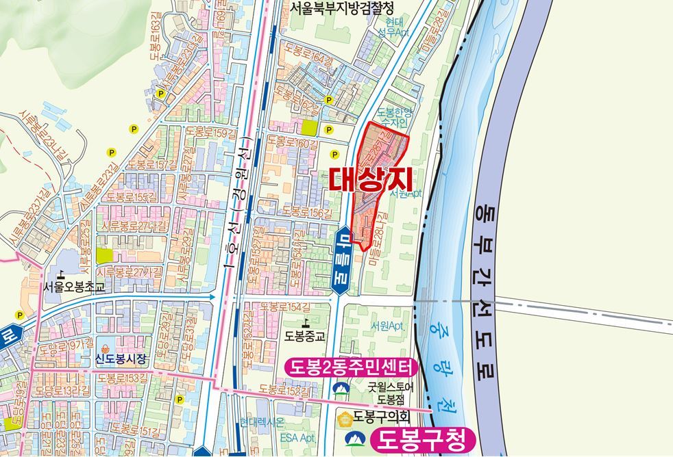 도봉제2구역 주택재개발사업 위치도(도봉구 제공)