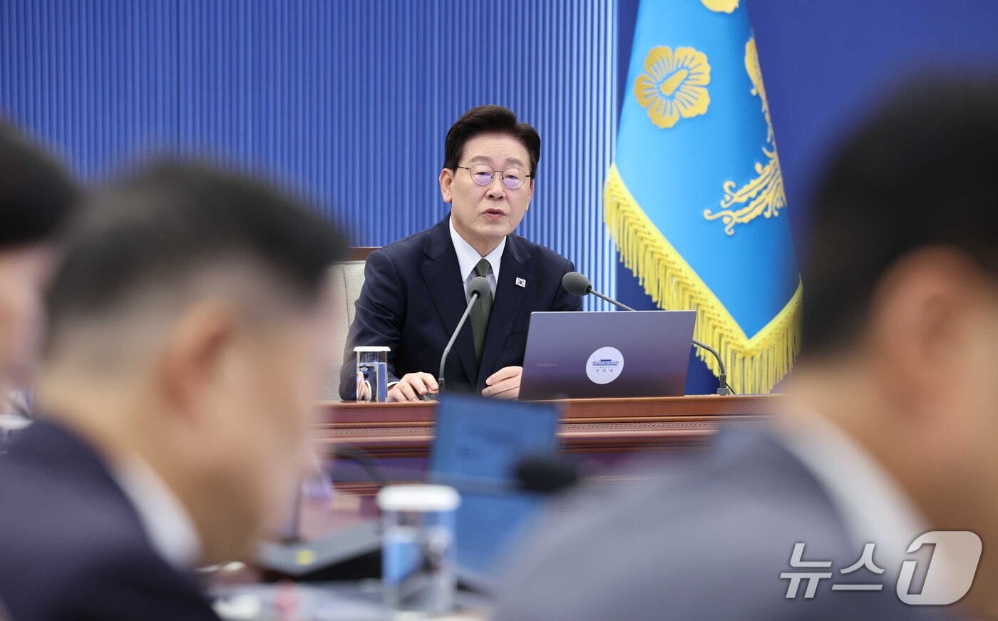 이재명 대통령이 지난 1일 청와대에서 열린 수석 보좌관 회의에서 발언을 하고 있다. 2026.10.1 ⓒ 뉴스1 이재명 기자