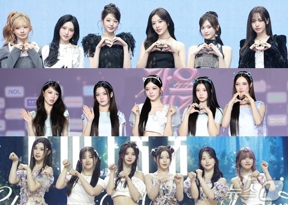 그룹 아이브, 아일릿, 엔믹스 (위쪽부터) ⓒ 뉴스1 DB