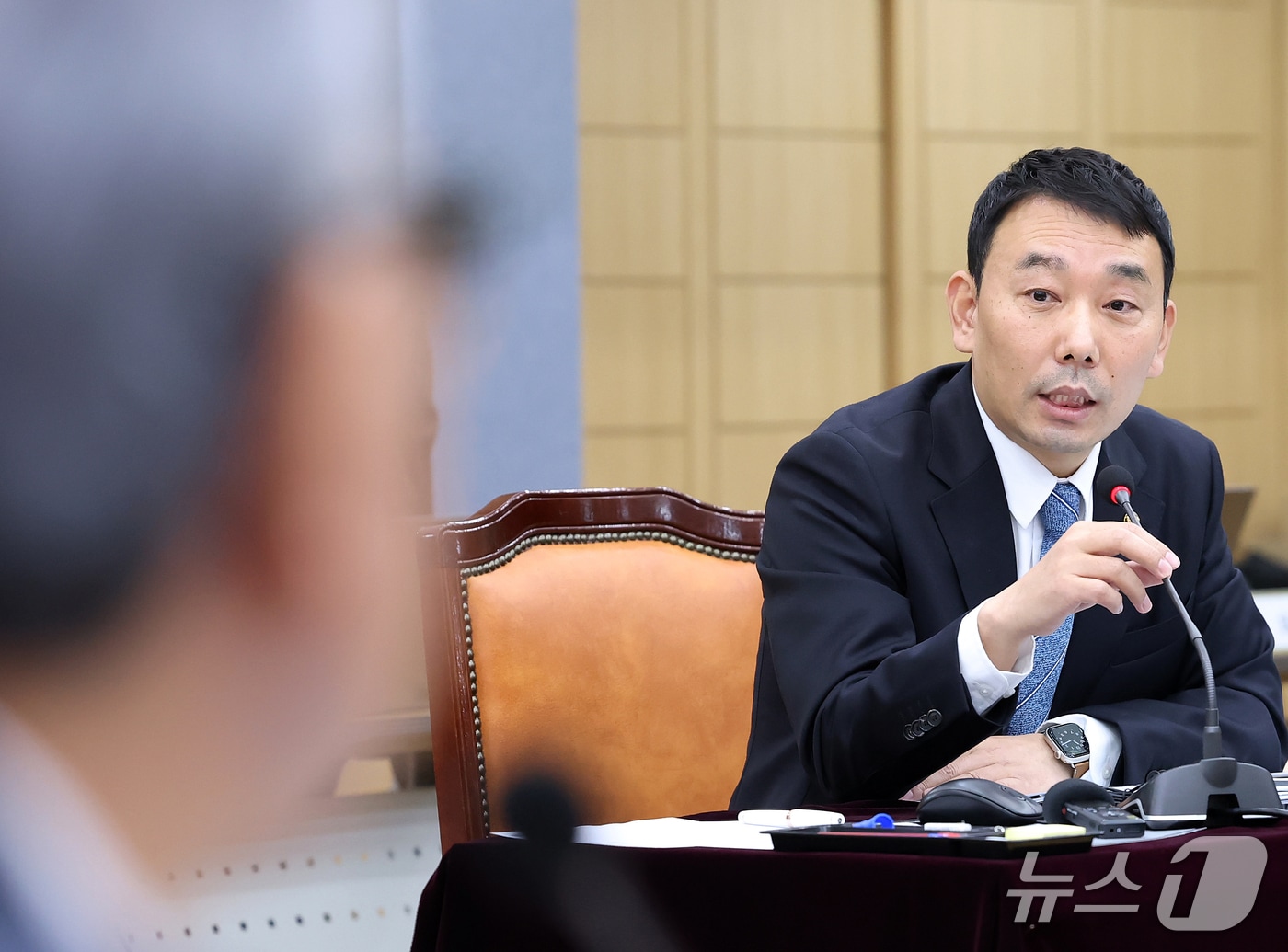 대구지법 무죄 선고에 대한 5·18 국감 질의를 하는 김용민 더불어민주당 의원 뉴스1 현장사진