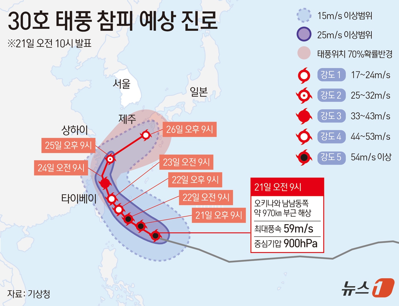 태풍 ‘참피’, 일본 규슈 서쪽으로 경로 변경…제주도 영향 예상