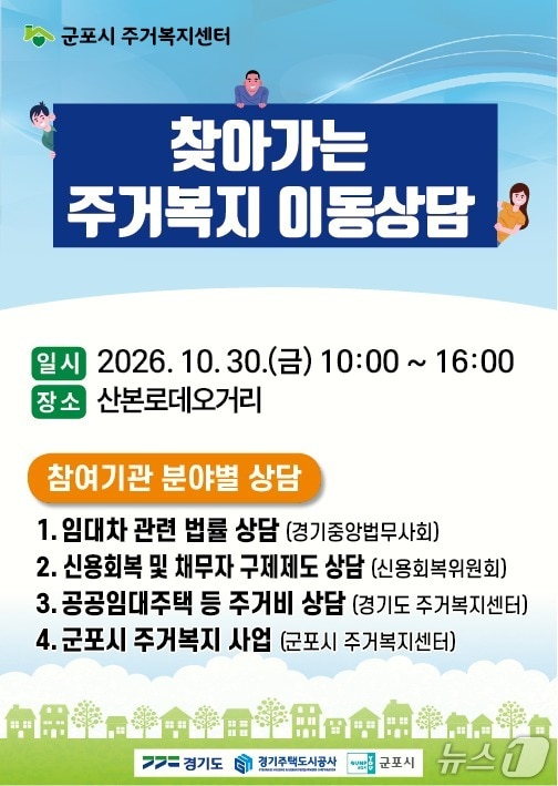 군포시, 주거복지 이동상담소 운영 및 4대 폭력 예방교육 실시