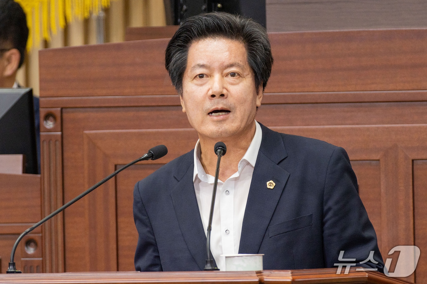 김재준 경북도의원이 4일 동해안 연안 침식 방지와 산림재난 예방체계 강화를 촉구했다.(경북도의회 제공. 재판매 및 DB 금지)/뉴스1