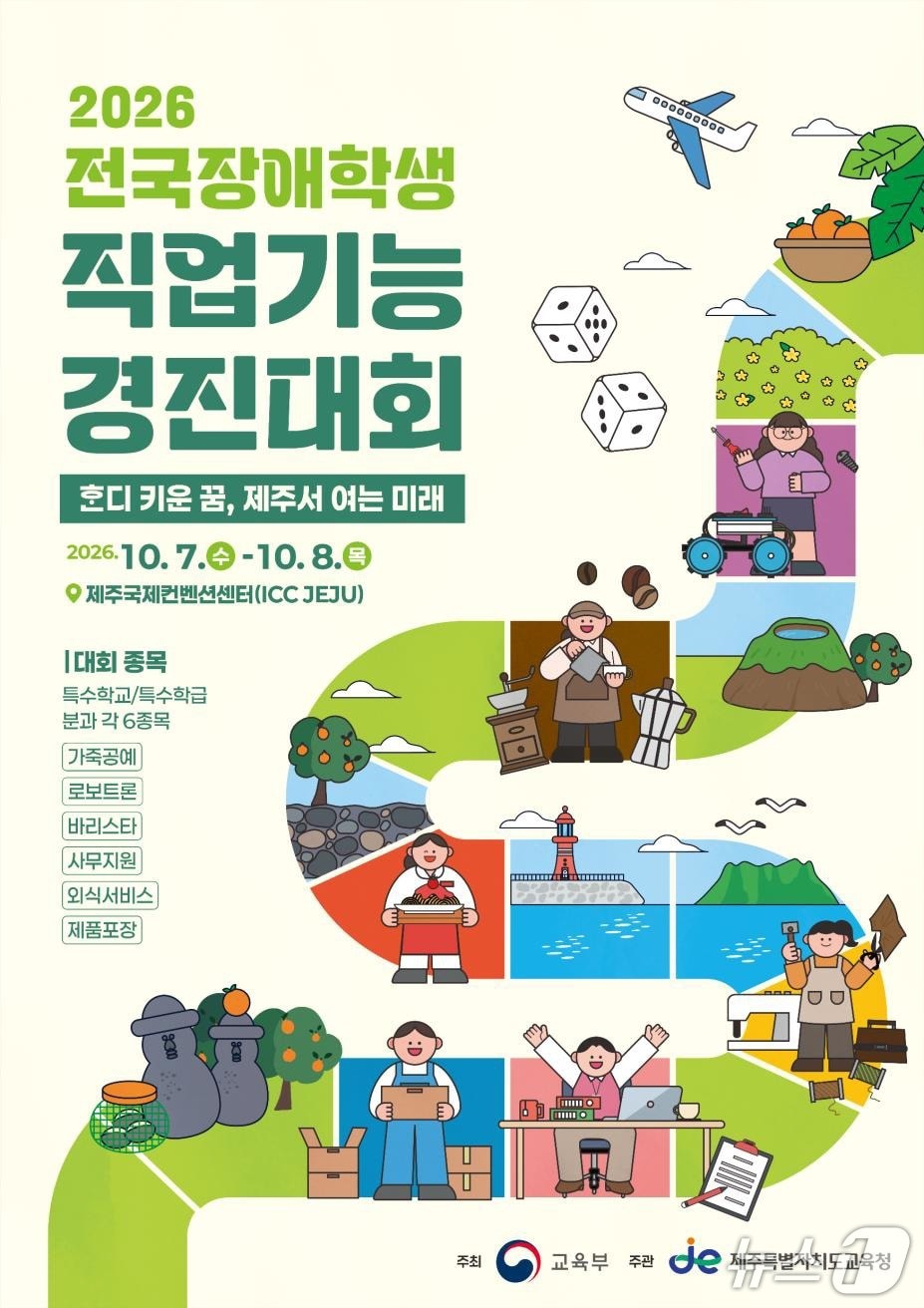 제주, 전국 장애학생 직업기능 경진대회 개최…206명 참가