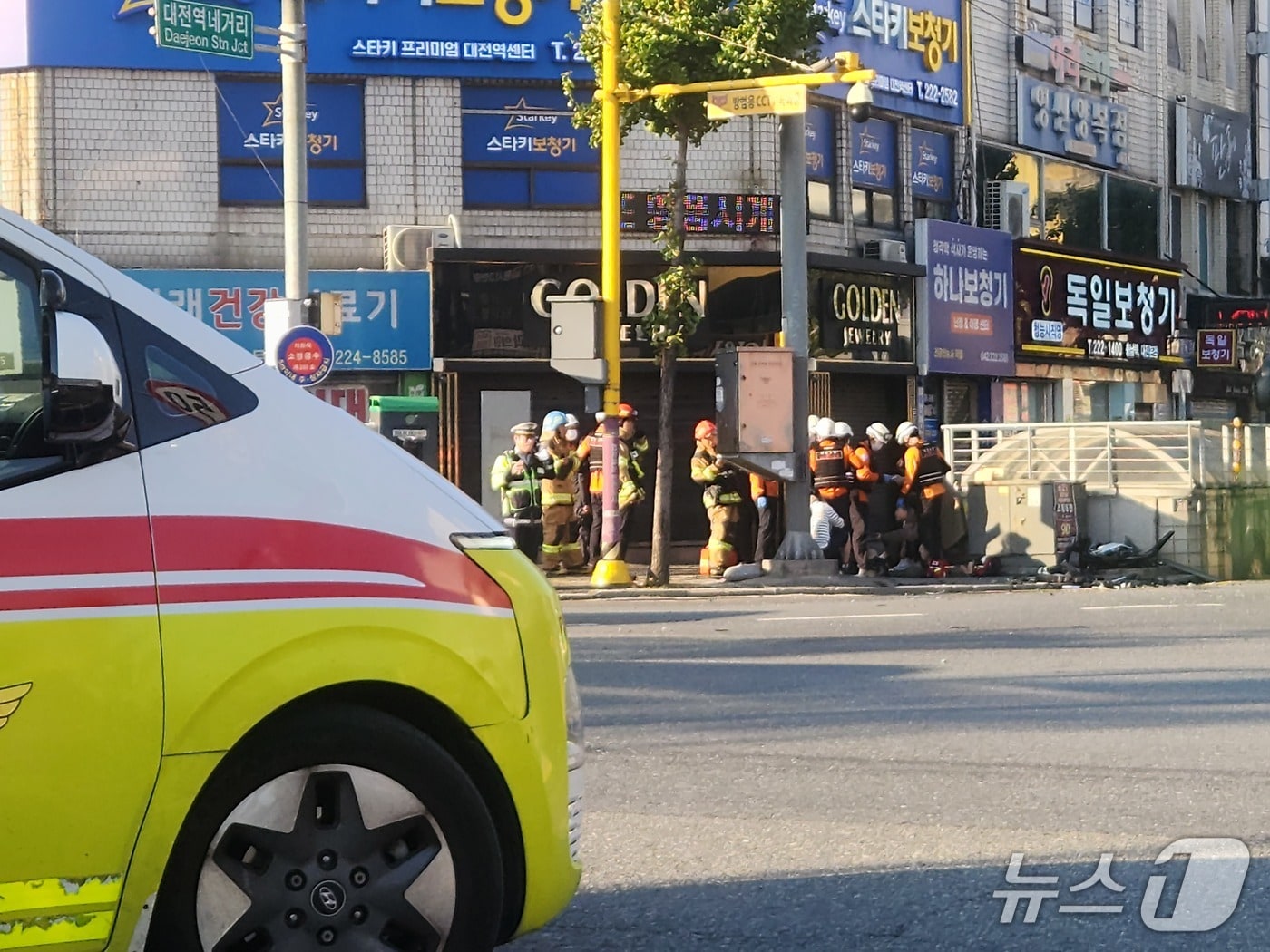 대전역 인근, 시내버스 4중 추돌 사고…7명 부상