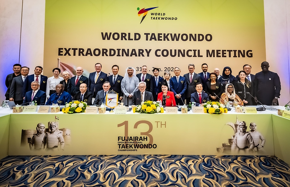 세계태권도연맹은 1일(한국시간) 아랍에미리트 후자이라에서 임시 집행위원회를 열었다.(세계태권도연맹 제공)