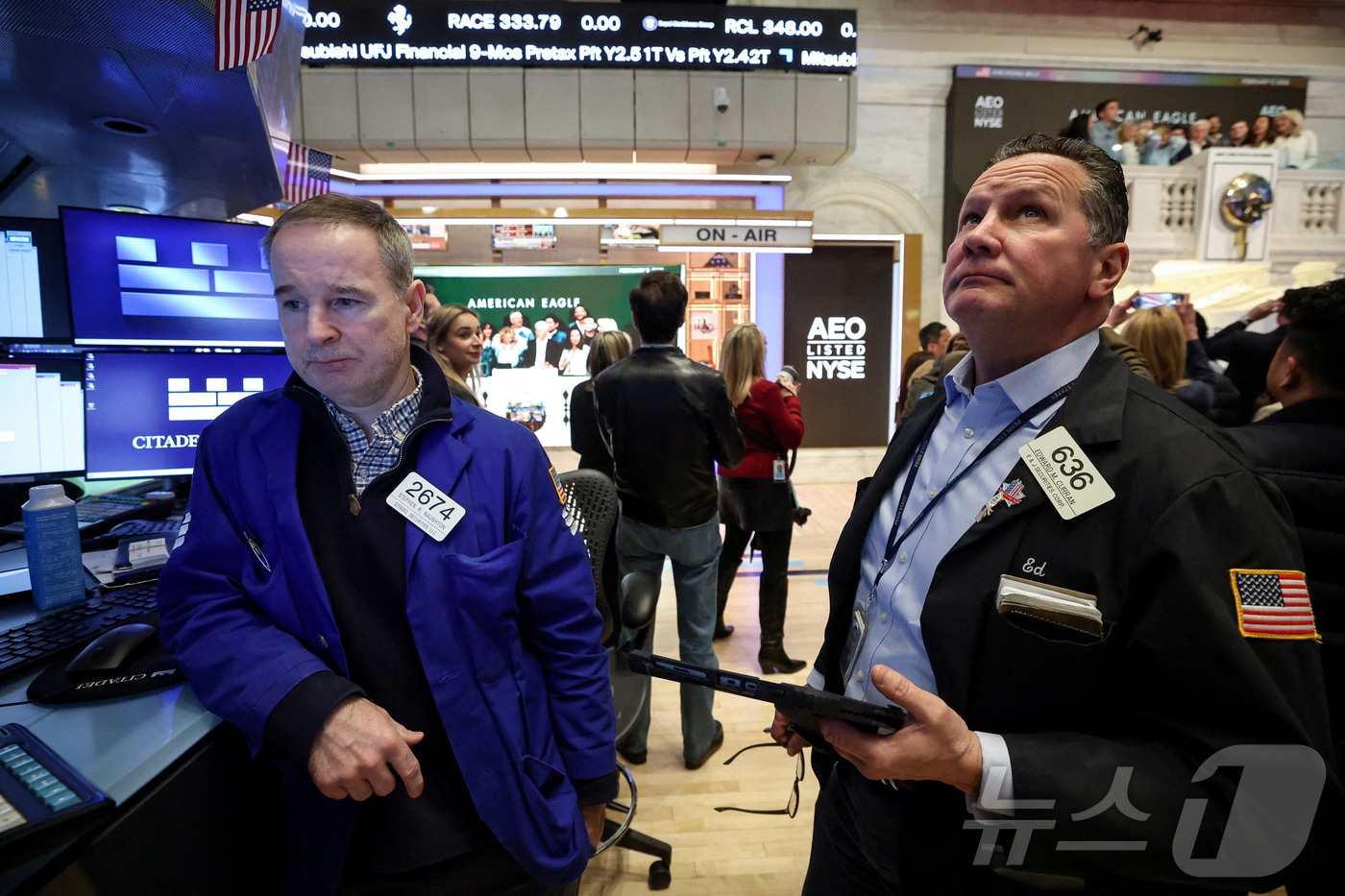 미증시 트레이더들. ⓒ 로이터=뉴스1