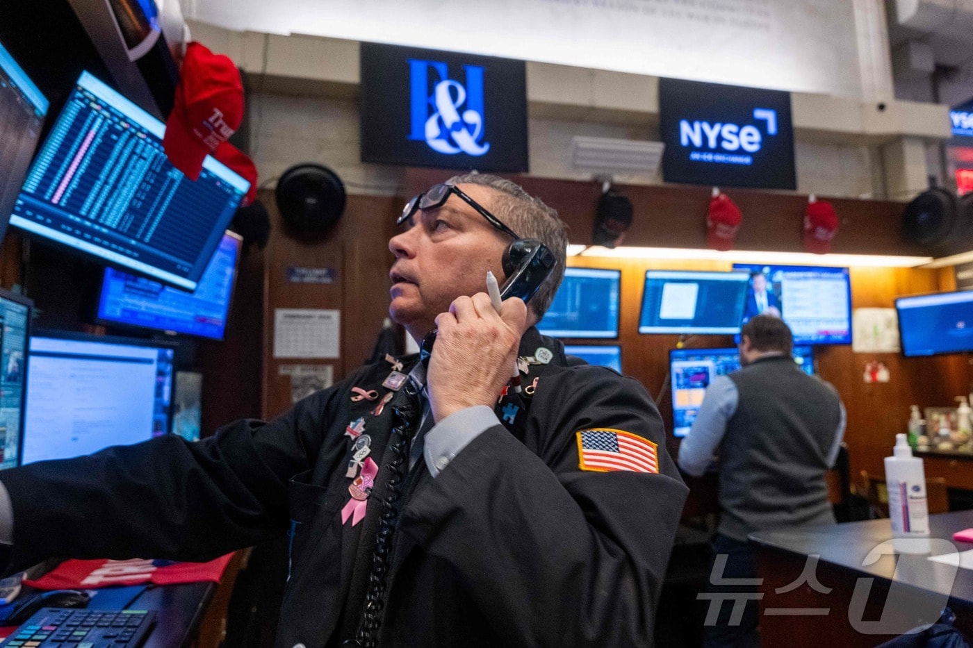 미증시 트레이더들. ⓒ AFP=뉴스1