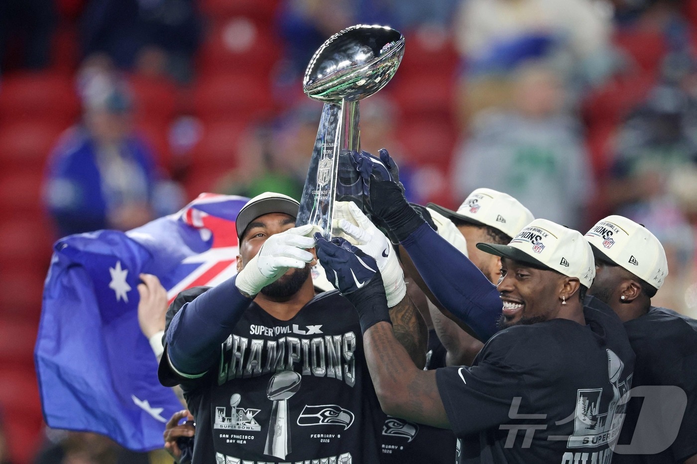 미국프로풋볼(NFL) 시애틀 시호크스가 뉴잉글랜드 패트리어츠를 꺾고 12년 만에 슈퍼볼 우승을 차지했다. ⓒ AFP=뉴스1