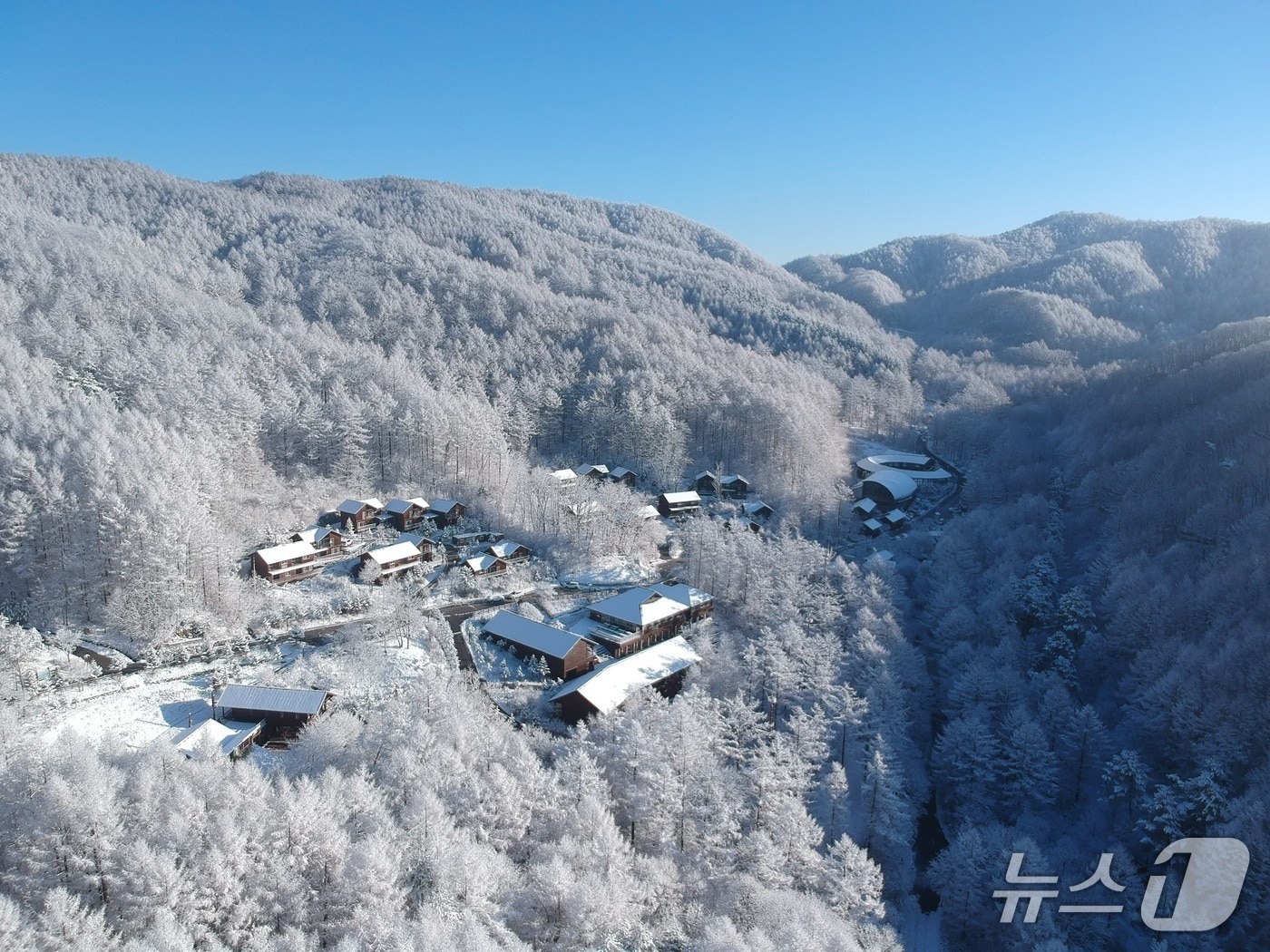 한국산림복지진흥원 국립횡성숲체원 겨울 전경(산림청 한국산림복지진흥원 제공.재판매 및 DB금지)/뉴스1