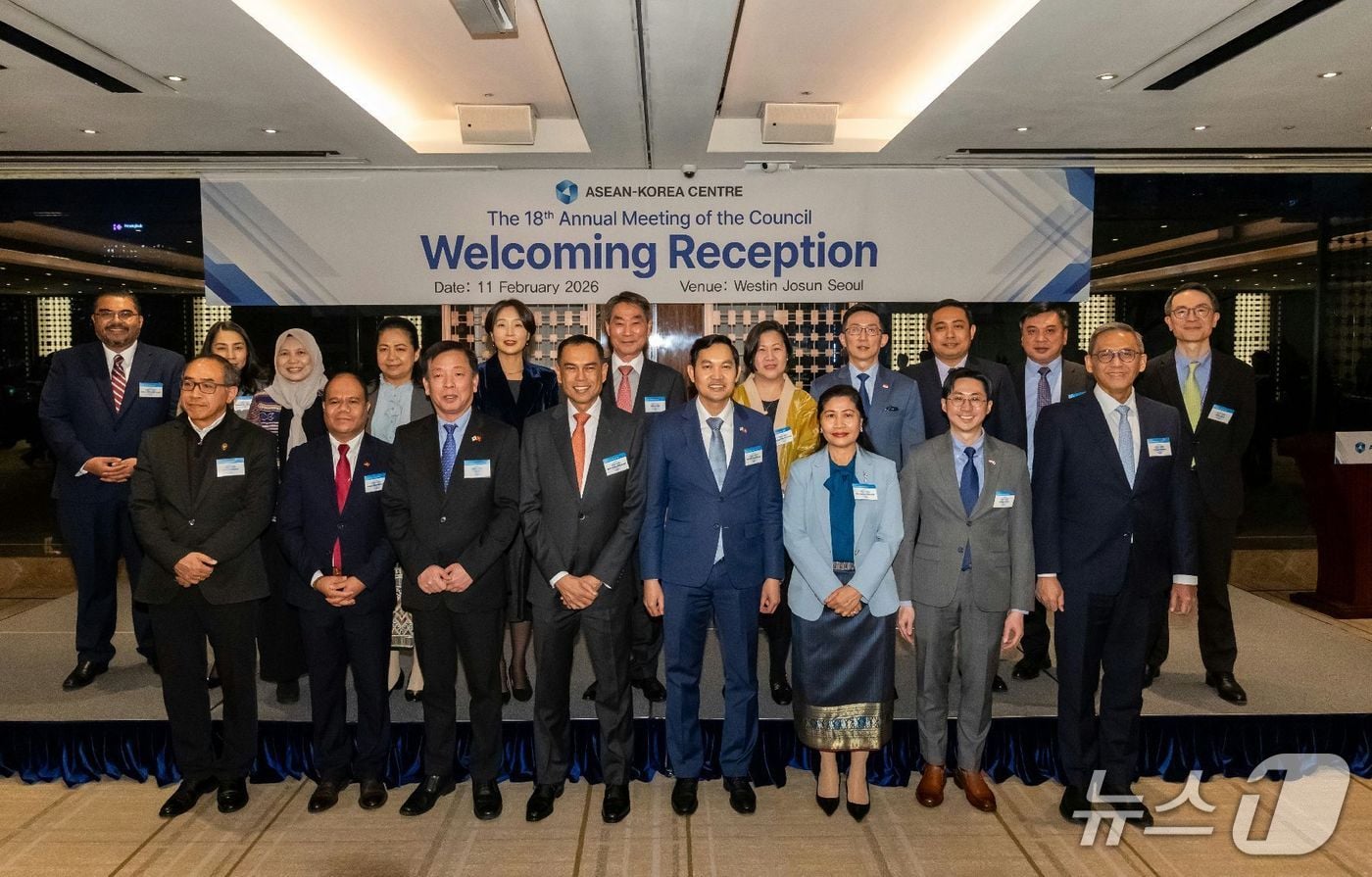 11일 '제18차 한-아세안센터 정기이사회' 리셉션에 참가한 정의혜 차관보 (외교부 제공)