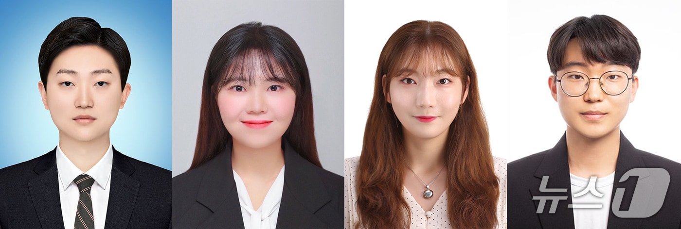 왼쪽부터 UNIST 홍진기, 신미라, 장유진, 한승오 대학원생.(UNIST 제공. 재판매 및 DB금지)/뉴스1