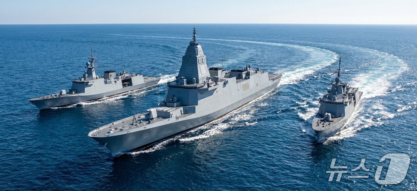 포스코가 국내 최초로 신소재를 적용한 함정용 소재를 개발했다. 사진은 신소재를 적용한 함정의 가상 이미지.(포스코 제공, 재판매 및 DB금지) 2026.2.12/뉴스1