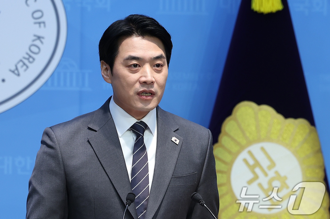 한준호 더불어민주당 의원.  2026.2.12 ⓒ 뉴스1 신웅수 기자