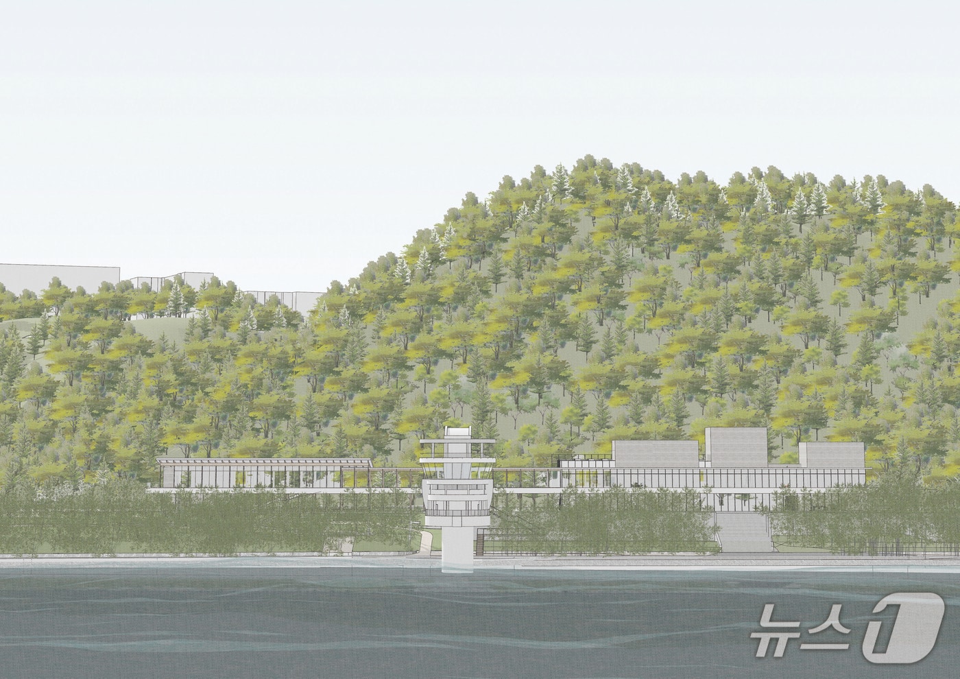 태화강 친환경 목조전망대·전시장 건축공모 당선작. (울산시 제공. 재판매 및 DB 금지) /뉴스1
