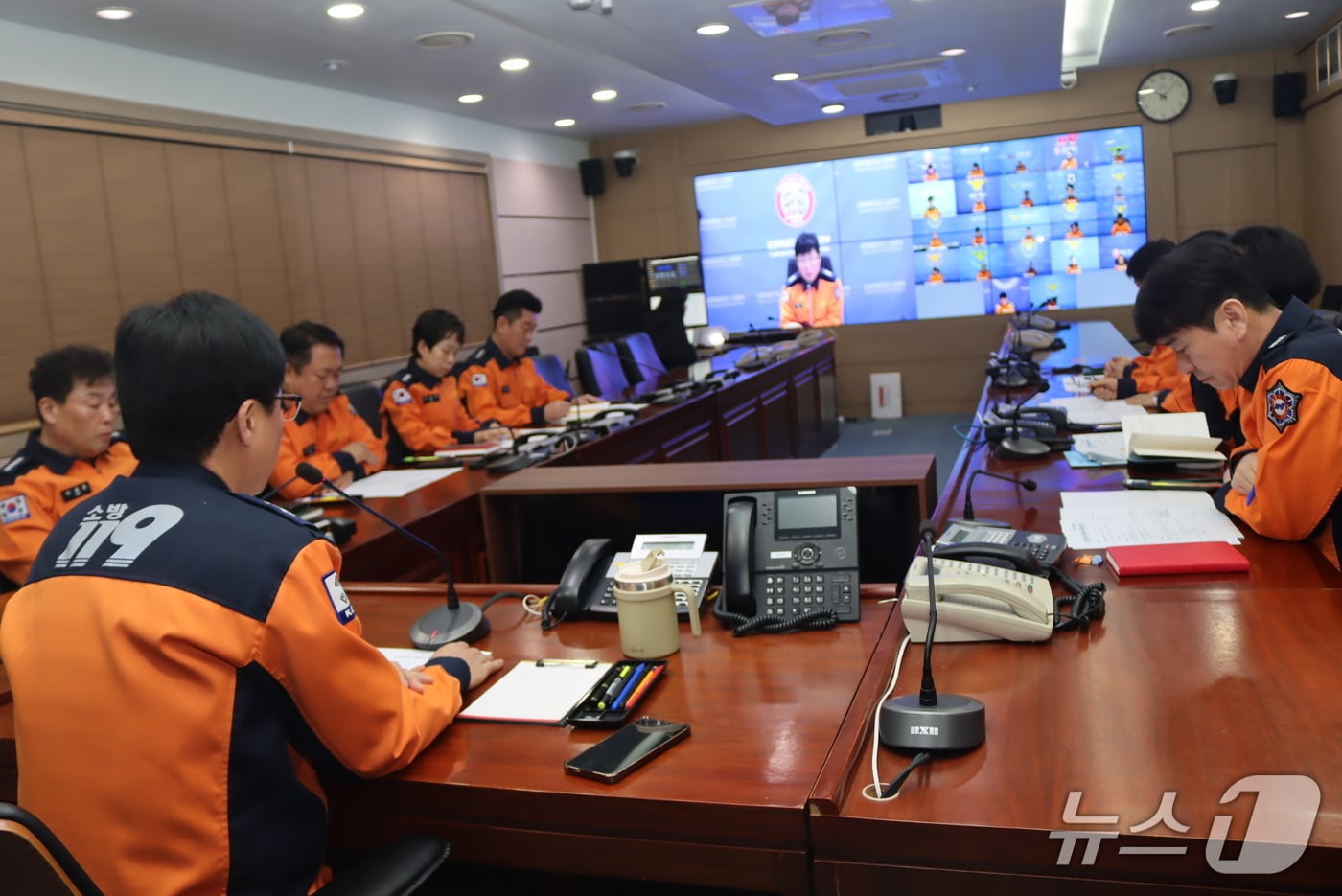 강원특별자치도 소방본부, 설 연휴 대비 소방지휘관 영상회의 개최.(도소방본부 제공, 재판매 및 DB금지)