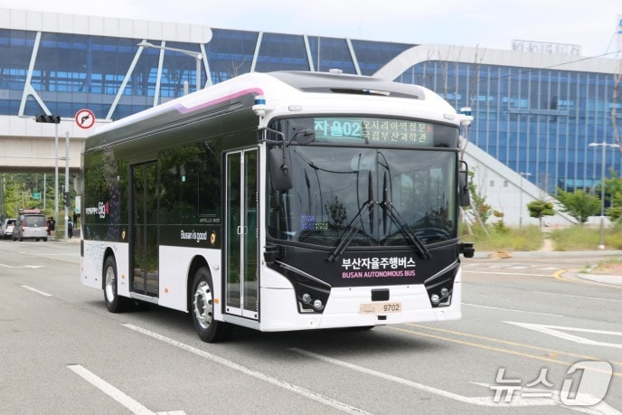 부산 오시리아 '자율주행 버스'.(부산시 제공. 재판매 및 DB금지)